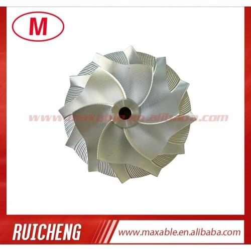 CT10V 17291-0L040 Upgrade 42.87/62.00 mm 6+6 blades high performance turbocharger billet/milling/aluminum 2618 compressor wheel