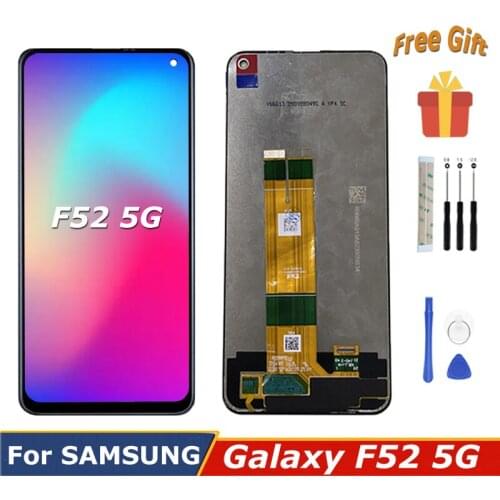 For Samsung Galaxy F52 5G LCD E5260 Display Touch Panel Screen SM E5260ZKDCHC Digitizer Assambly Replacement With Repair Tools