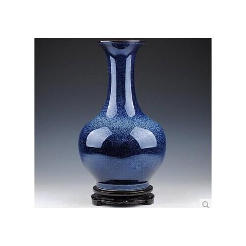 Ceramics kiln blue vase modern fashion home