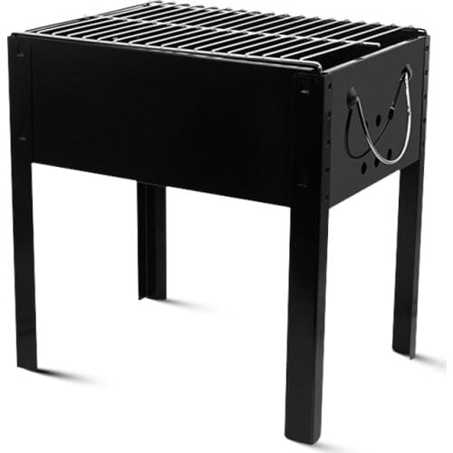 Haide®-Black BBQ Garden Camping Portable Assembled Folding Grill Stove Heater or Churrasqueira Commercial Grill Kebab Barbecue