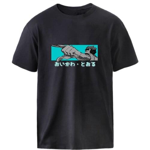 Haikyuu Oikawa T shirt Summer Short Sleeve Casual Top Anime Cartoon Character O-Neck Graphic Tee shirts 2021 Black Tshirt