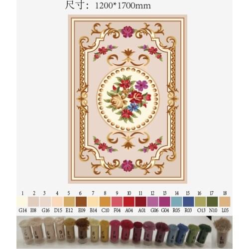 Classic pure wool carpet coffee table wall to wall carpet Large size 100% wool carpet customize