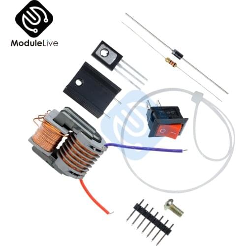 15KV DIY Kit High Voltage Generator Step-up Inverter Arc Cigarette Ignition Coil Module Transformer Electronic Parts Suite 3.7V