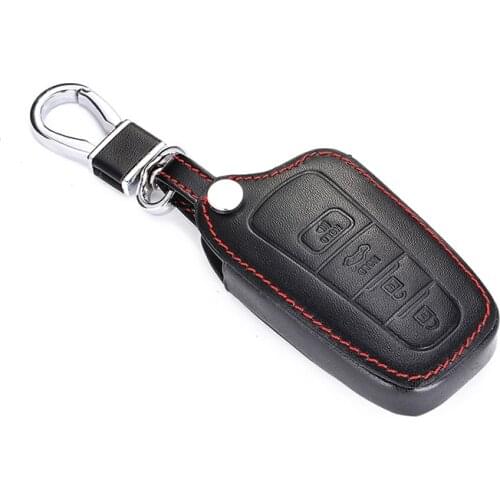 Leather Car Key Case Smart Remote Control Protect Cover holder For Toyota 2019 2020 2021 RAV4 Camry Corolla Avalon 2018 C-HR