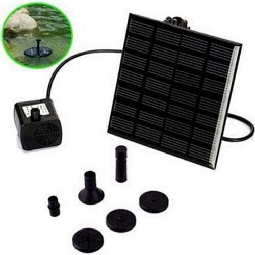 180L/H Brushless DC Solar Water Pump Power Panel Kit Fountain Pool Garden Watering Pumb Solar Power Fountain Garden Sprinklers