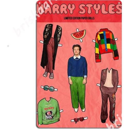 Harry 60s Paper Dolls Metal Signs Club Home Plaques Club Bar Retro Tin sign Posters