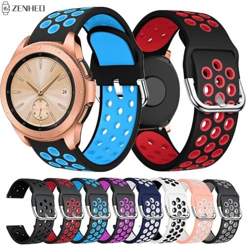 Soft Silicone Watchband for Samsung Galaxy Watch 42mm Replacement Bracelet Strap for Samsung Gear S2/Gear Sport Watch Band