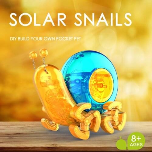 New Product DIY Solar Self-installed Snail Orangutan Robot Scientific Experiment Educational Toy