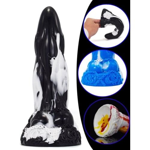 New Female Masturbator liquid Silicone Dildo For Men Realistic Dildos Anal Plug Soft Penis For Couples Intimacy Goods G-spot Toy