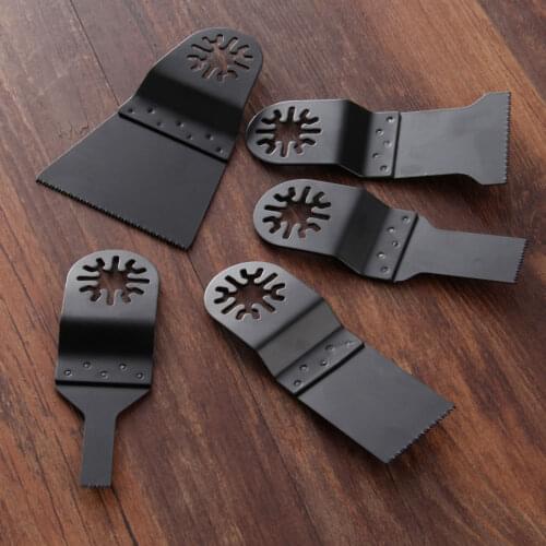 Useful 5Pcs HCS E-Cut Standard Saw Blades Set 10+20+32+45+65mm for Fein Dremel TCH AEG Oscillating Multi Power Tools Accessories