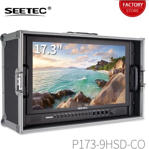 SEETEC P173-9HSD-CO 4K HDMI 3G SDI Carry on Broadcast Director Monitor Full HD 1920x1080 Aluminum Design with YPbPr Video Audio