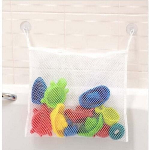 Mesh Storage bag Child Bath Toy Net Suction Cup Baskets Folding Eco-Friendly High Quality Baby Bathroom Toy