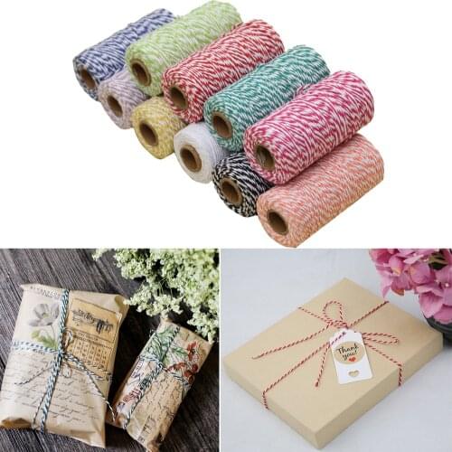 XINAHER 100M Natural Hessian Burlap Jute Twine Rope for Wedding Party Decor Ribbon for Children DIY Party Craft Decorations