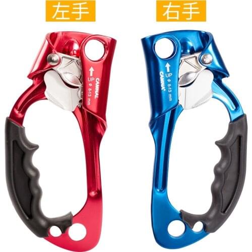 P275 Outdoor mountaineering rock climbing right/left hand type riser climbing rope climbing rope riser slippery rope grab