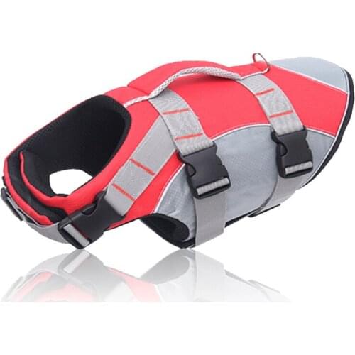 Dog Lifejacket Reflective Dog Life Jacket Vest Life Preserver Swimsuit with Rescue Handle for Large Medium Small Dogs