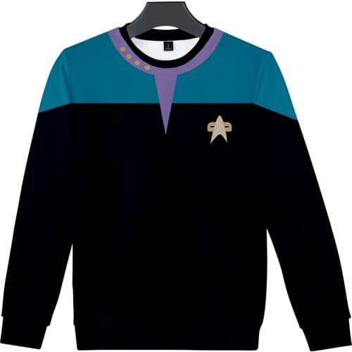 Movie Star trek Hoodies 3D Sweatshirts O-Neck Long Sleeve Clothes Star trek cosplay hoodie Plus Size for men streetwear