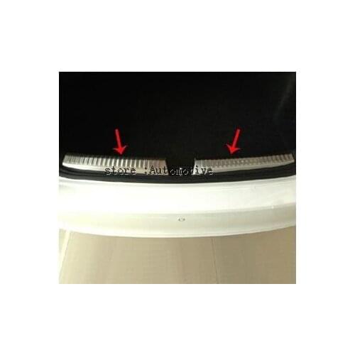 High quality stainless steel internal Rear bumper Protector Sill For 2013-2017 for Skoda Rapid