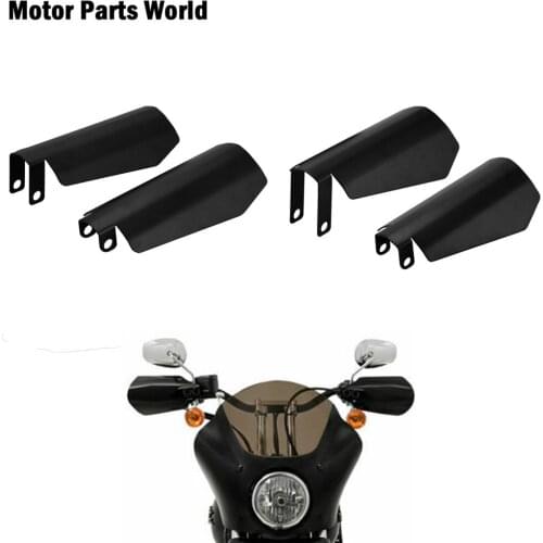 Motorcycle Shade Hand Guard Handguards Wind Falling Protection Matte Black One Pair For Harley Sportster XL 883 1200 Dyna FXRs