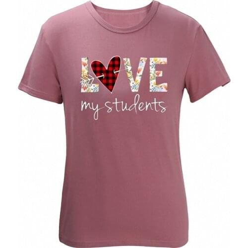 WomenS Fashion Casual LOVE ValentineS Day Letter Print T-Shirt Short Sleeve Top