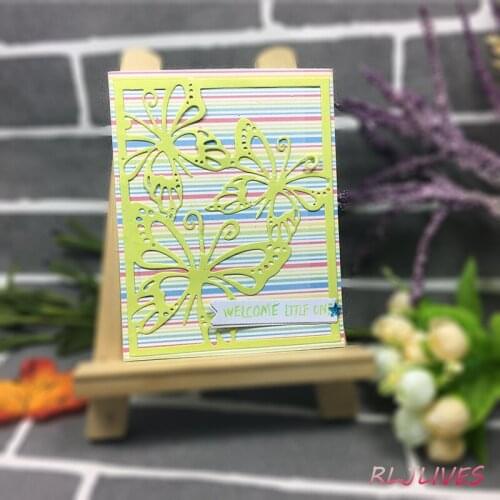 Butterfly Frame Metal Cutting Dies Stencils for DIY Scrapbooking Stamp/photo album Decorative Embossing DIY Paper Cards