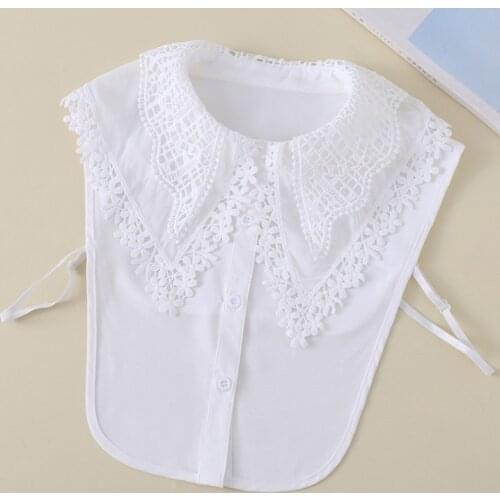 Women Sweater Leopard Nep Kraagje Half Shirt Collar Custom Tie False Collar Shirts Woman Dot Fake Collar Detachabl