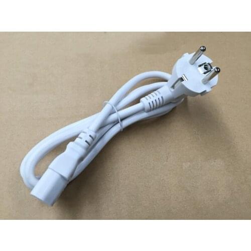 1PCS 1.1M EU plug 2pin AC Cable 16A Europe Cord Extension Wall Power Supply Adapter Laptop Battery Charger For Notebook LED CCTV