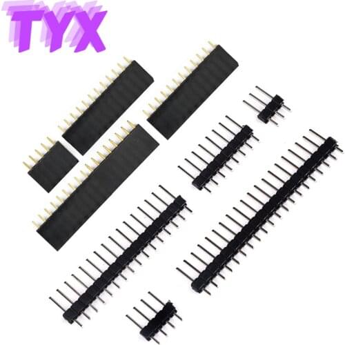 20Pcs 10Pairs Single Row Male And Female 2.54mm 2.0mm 1*2/3/4/5/6/7/8/10/12/20/40P Straight Header PCB JST Connector Board