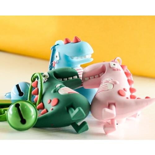 2020 New Creative Cartoon Geometric Faceted Dinosaur Panda Doll Keychain Couple Car Key Chain Backpack Hanging Gift