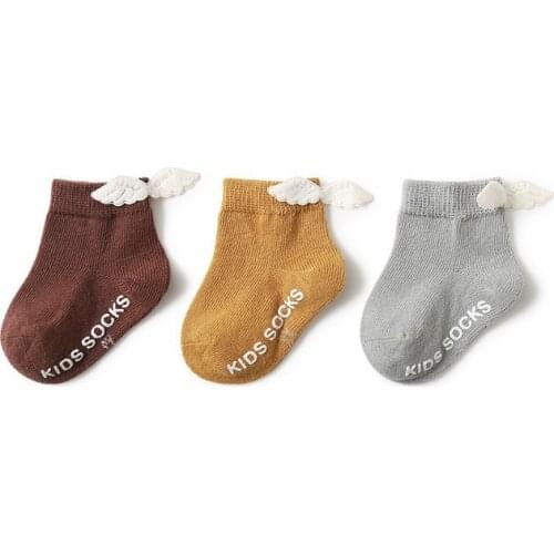 3 Pairs/Lots Baby Socks Cute Cartoon Socks Newborn Cotton Socks Infant Non-Slip Toddler Socks Boys Girls Childrens Socks