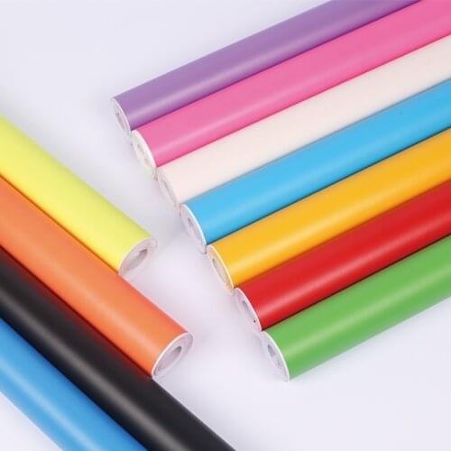 45*100cm Pure Color Self-adhesive PVC Film Decorative Film Wall Sticker Label Sticker Logo Sticker DIY Handmade