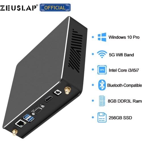 8GB RAM 256GB SSD Intel Core i7 3770 i5 3470 i3 2120 Mini PC Win10 Dual Band WiFi Gigabit Ethernet VGA HDMI-compatible Desk PC