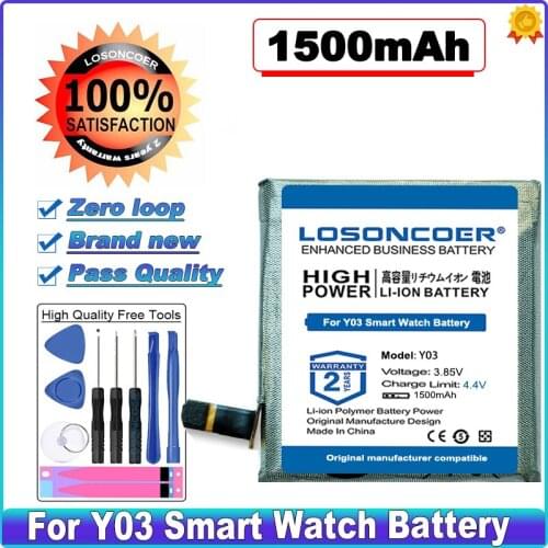 1500mAh Battery Applicable Little Genius for Y01 Y01S Y02 Y03 Z1 Z2 Z3 Z5 Z6 Child Call Watch Battery Positioning Watch