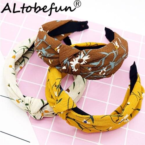 ALTOBEFUN Girl Literary Small Floral Headdress Female Fashion Hair Accessories Women Makeup Headband TC035