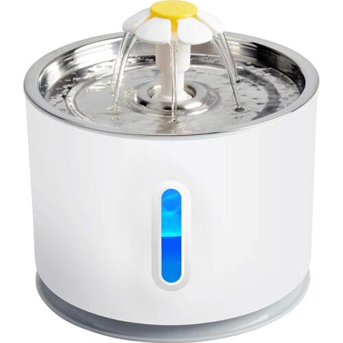 Cat Water Fountain Automatic Pet Dog Drinking Active Carbon Filter Electric Dispenser Bowl LED Drink Cats Drinker USB Powered