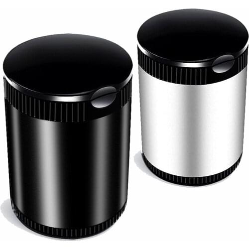 Car Ashtray LED Blue Light Detachable Stainless Steel Portable Ashtray Windproof For SUV Automobile Vehicle Offices Houses