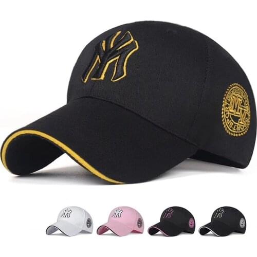 New York 3D Embroidery MY Baseball Cap Cotton Dad Hat Letter Snapback Summer Sun Fashion Men Women Hip Hop cap