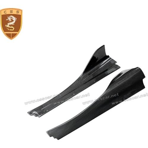 CSSCAR HOT SALE Dry Carbon Fiber V Style Side Skirts Fit For 2017-2020 McLaren 720S Original Car Side Skirt Auto Parts 00547