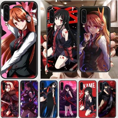 Anime Akame ga KILL Phone case For Samsung Galaxy A 3 5 7 8 10 20 21 30 40 50 51 70 71 E S 2016 2018 4G black pretty prime