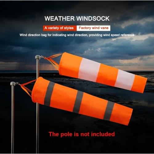 Oxford Fluorescent Reflective Wind Weather Vane Bag Windsock Outdoor Kite Wind Monitoring Wind Direction Indicator