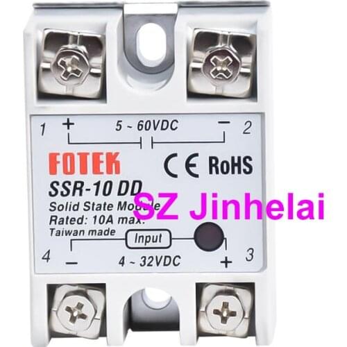 FOTEK SSR-10DD Authentic original DC SOLID STATE RELAY 10A 5-60VDC 4-32VDC