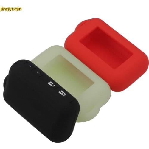 Jingyuqin 10pcs Russian LCD Remote Controller for Starline E90/E60/E62 Two Way Car Alarm Silicone Car Key Cover Case
