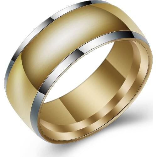 Titanium Stainless Steel Rings For Men Double Side Fashion Jewelry