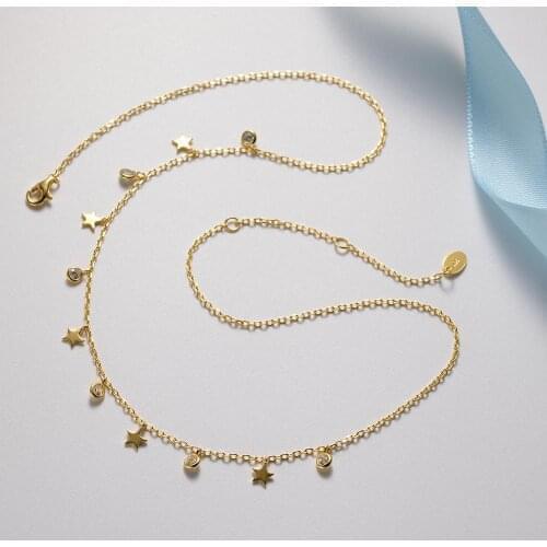 925 Sterling Silver Fashion Jewelry Cubic Zirconia Delicate Choker Necklaces for Women Girls Birthday Gifts 6pcs Lot Wholesale