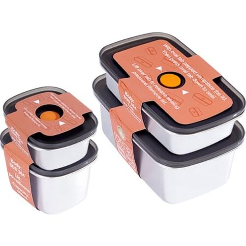 304 Stainless Foodsaver Fresh Food Vacuum Storage Container Insulated Lunch Bag Fresh-keeping Box