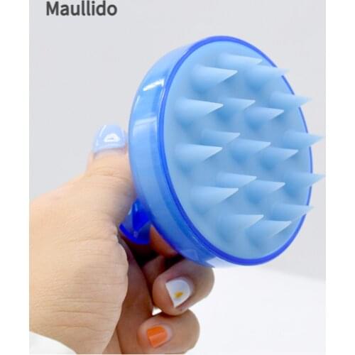 Massage Brush Hair Brush Scalp Brush Comb Silicone Head Spa Slimming Massage Brush Body Hair Washing Comb Shower Bath Brush