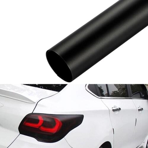Matt Black Car Light Headlight Taillight Tint Vinyl Film Sticker Flexibility PVC Film Removable UV-Resistant Sheet for Glass