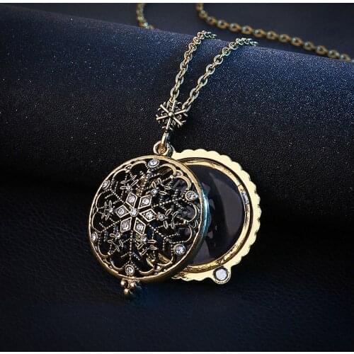 Fashion exaggerated magnifying glass butterfly necklace Unisex Clothing Accessories Jewelry Pendant Gift Souvenir бижутерия