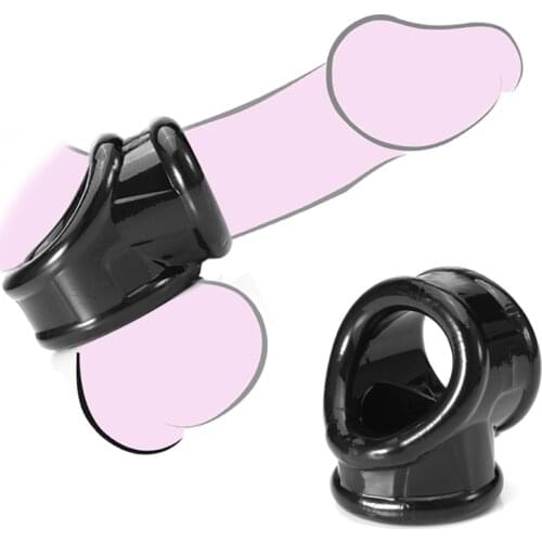 Men Toys Scrotum Bondage Penis Cock Ring Testis Restraint Ball Stretcher Lasting Erection Penis Extender for Men Sex Time Delay