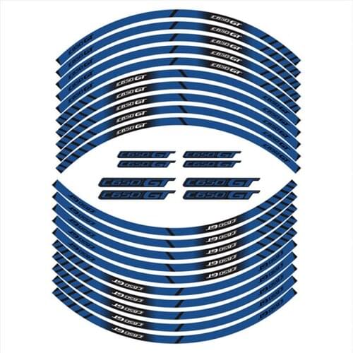 Motorcycle Front Rear Tire LOGO Sticker Wheel Rim Film Border Reflective Waterproof Decals Sticker Suit For BMW C650GT c650gt