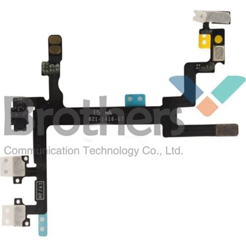 New OEM Power On Off Button Flex & Volume Button Switch Connector Cable Ribbon Parts for iPhone 5 5G,Free Shipping